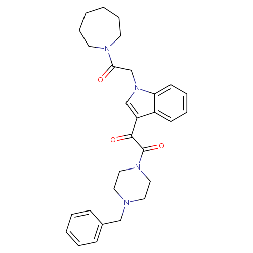 1-{1-[2-(azepan-1-yl)-2-oxoethyl]-1H-indol-3-yl}-2-(4-benzylpiperazin-1-yl)ethane-1,2-dione