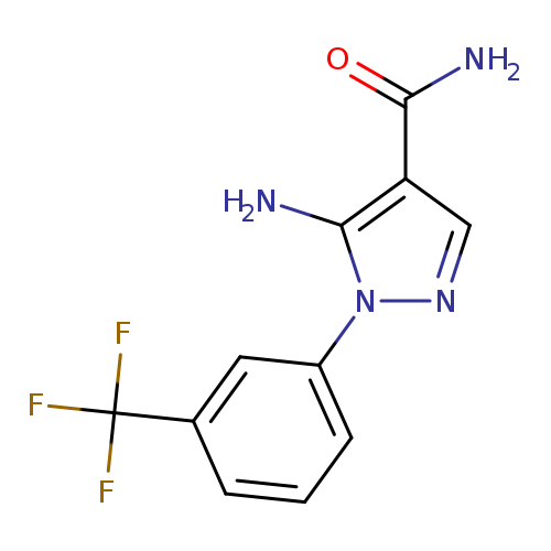 5-amino-1-[3-(trifluoromethyl)phenyl]-1H-pyrazole-4-carboxamide