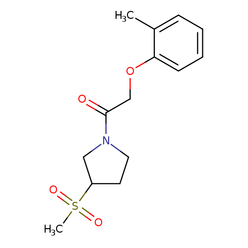 1-(3-methanesulfonylpyrrolidin-1-yl)-2-(2-methylphenoxy)ethan-1-one