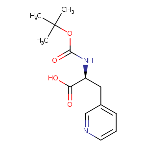 3-Pyridinepropanoic acid, α-[[(1,1-dimethylethoxy)carbonyl]amino]-, (αS)-