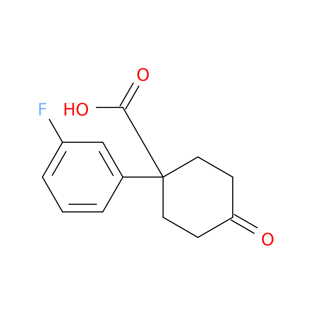 1-(3-Fluorophenyl)-4-oxocyclohexanecarboxylic acid
