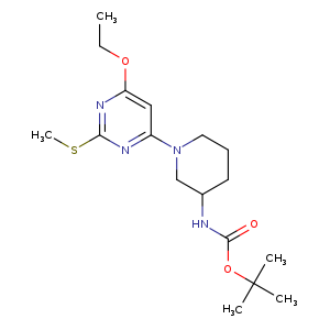 tert-Butyl (1-(6-ethoxy-2-(methylthio)pyrimidin-4-yl)piperidin-3-yl)carbamate