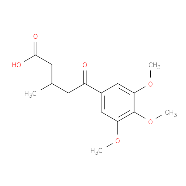 3-Methyl-5-oxo-5-(3,4,5-trimethoxyphenyl)valeric acid