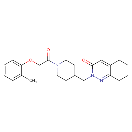 2-({1-[2-(2-methylphenoxy)acetyl]piperidin-4-yl}methyl)-2,3,5,6,7,8-hexahydrocinnolin-3-one