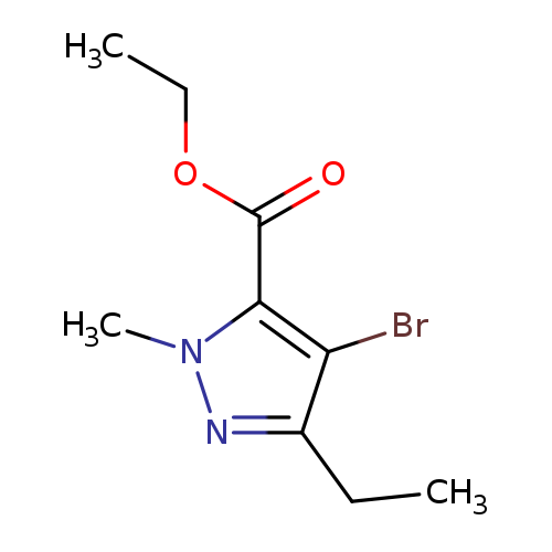 1H-Pyrazole-5-carboxylic acid, 4-bromo-3-ethyl-1-methyl-, ethyl ester