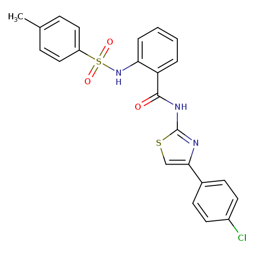 N-[4-(4-chlorophenyl)-1,3-thiazol-2-yl]-2-(4-methylbenzenesulfonamido)benzamide