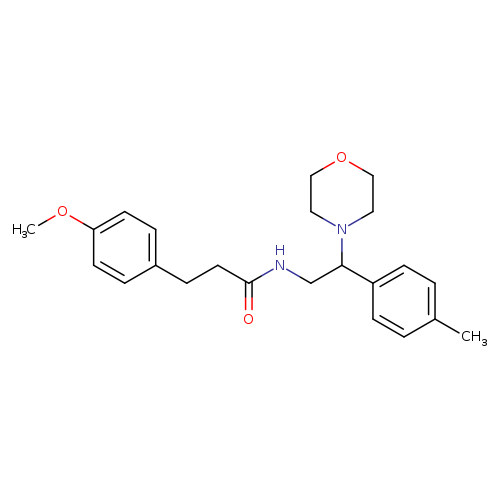 3-(4-methoxyphenyl)-N-[2-(4-methylphenyl)-2-(morpholin-4-yl)ethyl]propanamide