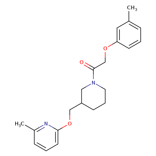 2-(3-methylphenoxy)-1-(3-{[(6-methylpyridin-2-yl)oxy]methyl}piperidin-1-yl)ethan-1-one