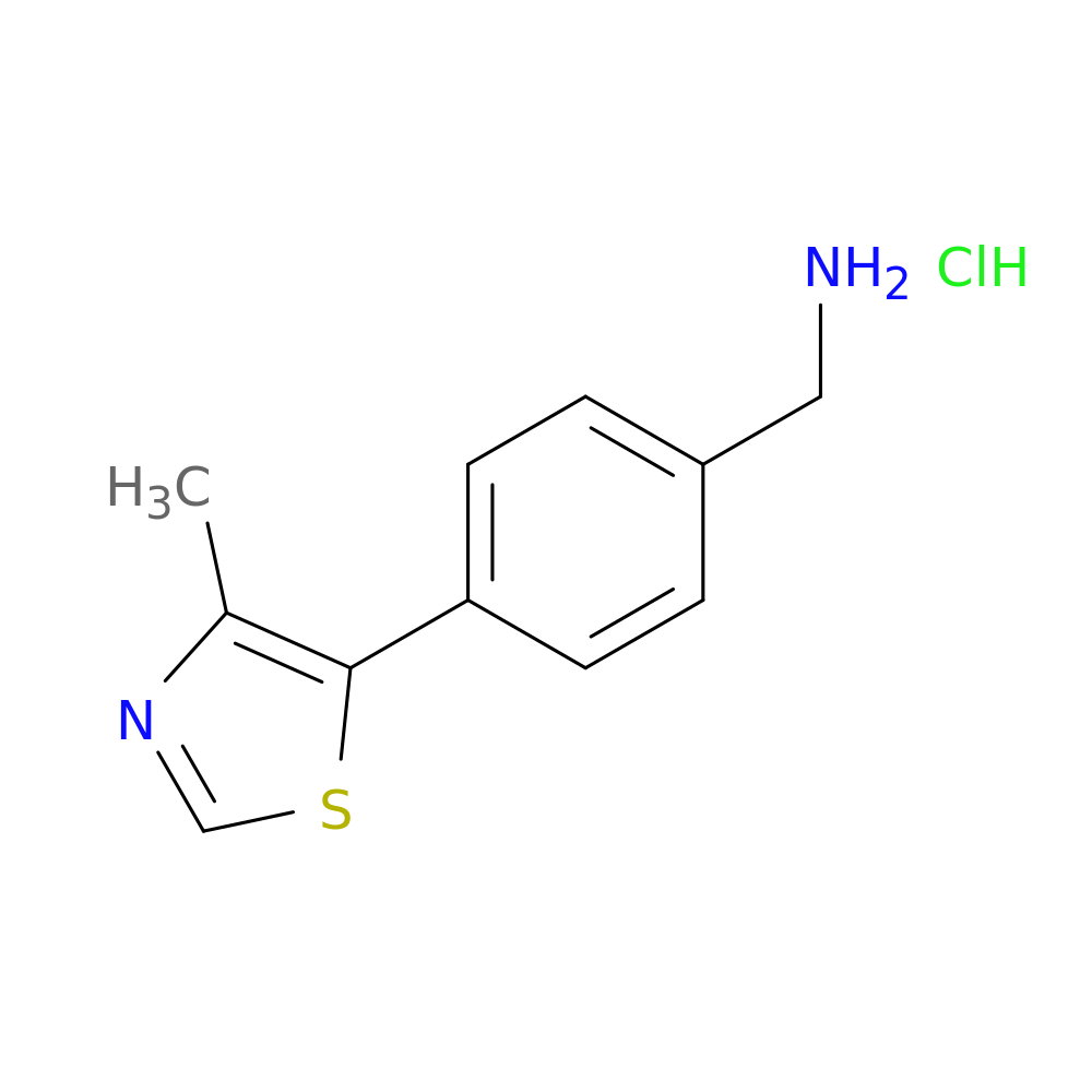 (4-(4-Methylthiazol-5-yl)phenyl)methanamine hydrochloride
