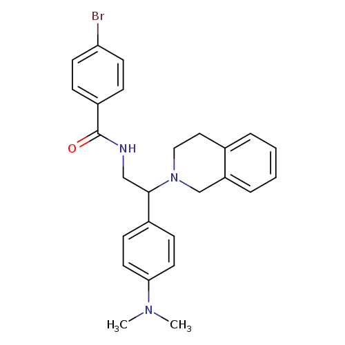 4-bromo-N-{2-[4-(dimethylamino)phenyl]-2-(1,2,3,4-tetrahydroisoquinolin-2-yl)ethyl}benzamide