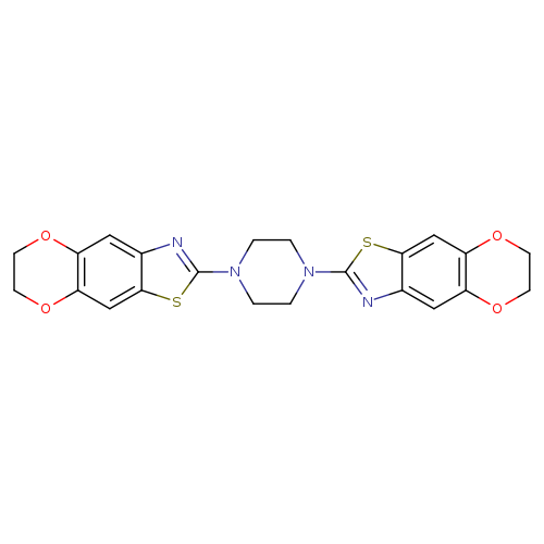5-(4-{10,13-dioxa-4-thia-6-azatricyclo[7.4.0.0^{3,7}]trideca-1,3(7),5,8-tetraen-5-yl}piperazin-1-yl)-10,13-dioxa-4-thia-6-azatricyclo[7.4.0.0^{3,7}]trideca-1,3(7),5,8-tetraene