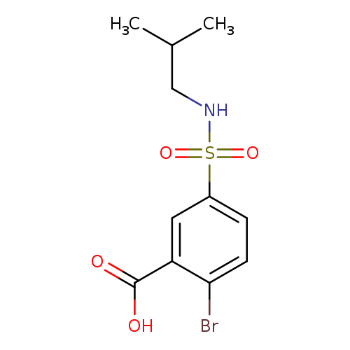 2-bromo-5-[(2-methylpropyl)sulfamoyl]benzoic acid