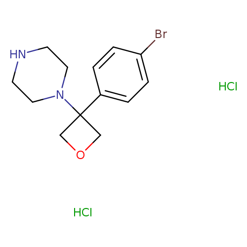 1-[3-(4-bromophenyl)oxetan-3-yl]piperazine dihydrochloride