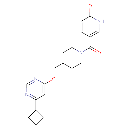 5-(4-{[(6-cyclobutylpyrimidin-4-yl)oxy]methyl}piperidine-1-carbonyl)-1,2-dihydropyridin-2-one