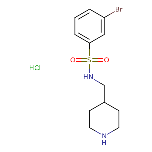 3-Bromo-N-piperidin-4-ylmethyl-benzenesulfonamide hydrochloride