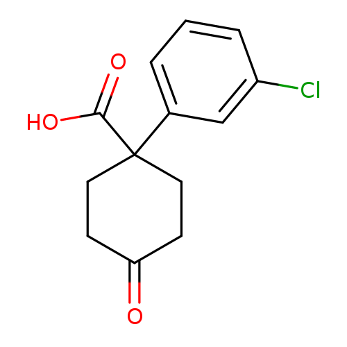 1-(3-Chlorophenyl)-4-oxocyclohexanecarboxylic acid