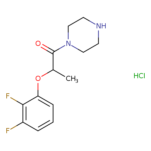 2-(2,3-difluorophenoxy)-1-(piperazin-1-yl)propan-1-one hydrochloride