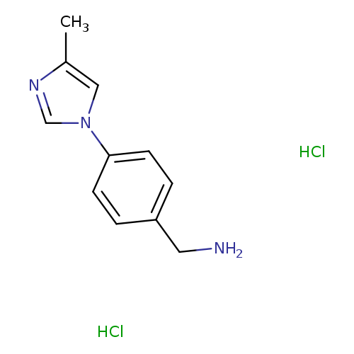 1-[4-(4-methyl-1H-imidazol-1-yl)phenyl]methanamine dihydrochloride