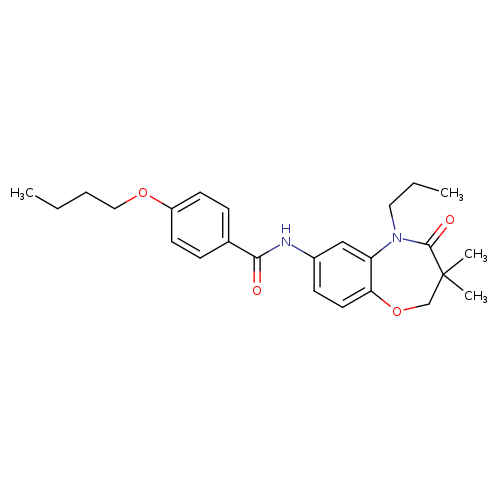 4-butoxy-N-(3,3-dimethyl-4-oxo-5-propyl-2,3,4,5-tetrahydro-1,5-benzoxazepin-7-yl)benzamide