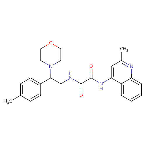 N'-[2-(4-methylphenyl)-2-(morpholin-4-yl)ethyl]-N-(2-methylquinolin-4-yl)ethanediamide