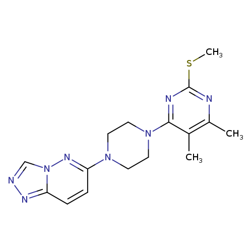 4,5-dimethyl-2-(methylsulfanyl)-6-(4-{[1,2,4]triazolo[4,3-b]pyridazin-6-yl}piperazin-1-yl)pyrimidine