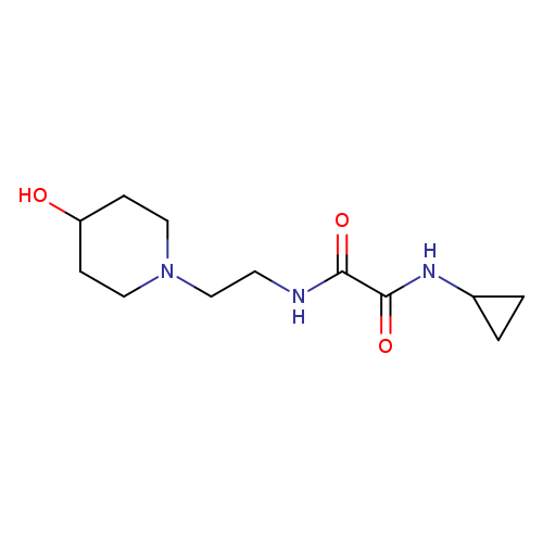 N-cyclopropyl-N'-[2-(4-hydroxypiperidin-1-yl)ethyl]ethanediamide