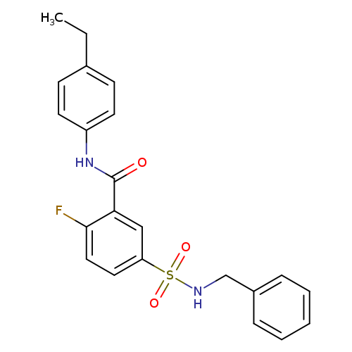 5-(benzylsulfamoyl)-N-(4-ethylphenyl)-2-fluorobenzamide
