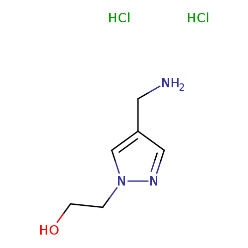 2-[4-(aminomethyl)-1H-pyrazol-1-yl]ethan-1-ol dihydrochloride