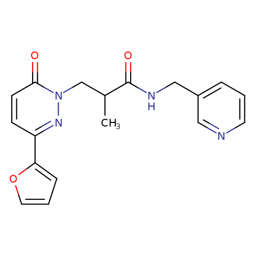 3-[3-(furan-2-yl)-6-oxo-1,6-dihydropyridazin-1-yl]-2-methyl-N-[(pyridin-3-yl)methyl]propanamide