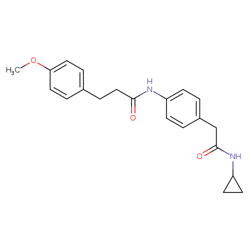 N-{4-[(cyclopropylcarbamoyl)methyl]phenyl}-3-(4-methoxyphenyl)propanamide