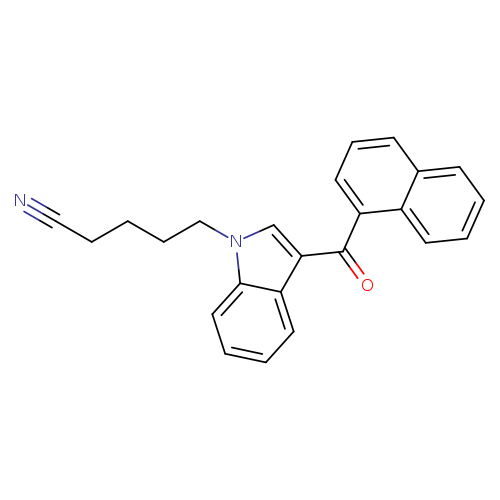 3-(1-Naphthalenylcarbonyl)-1H-indole-1-pentanenitrile
