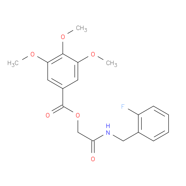 {[(2-fluorophenyl)methyl]carbamoyl}methyl 3,4,5-trimethoxybenzoate