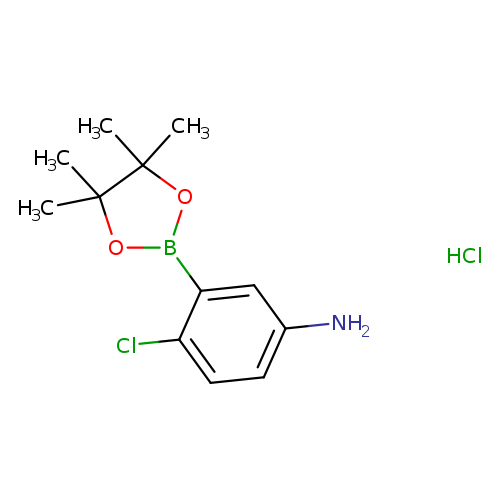 4-Chloro-3-(tetramethyl-1,3,2-dioxaborolan-2-yl)aniline, HCl