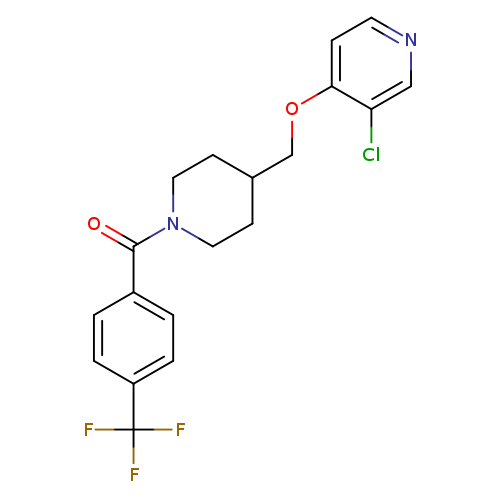 3-chloro-4-({1-[4-(trifluoromethyl)benzoyl]piperidin-4-yl}methoxy)pyridine
