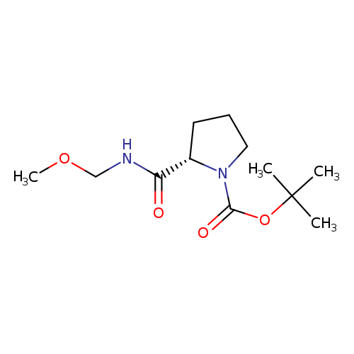 1-Pyrrolidinecarboxylic acid, 2-[(methoxymethylamino)carbonyl]-, 1,1-dimethylethyl ester, (2S)-