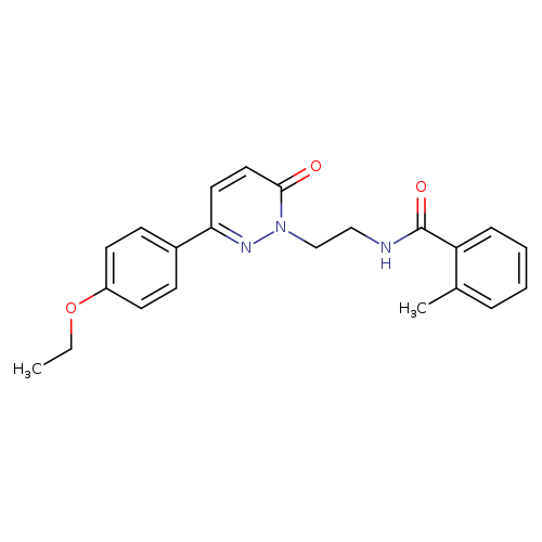 N-{2-[3-(4-ethoxyphenyl)-6-oxo-1,6-dihydropyridazin-1-yl]ethyl}-2-methylbenzamide