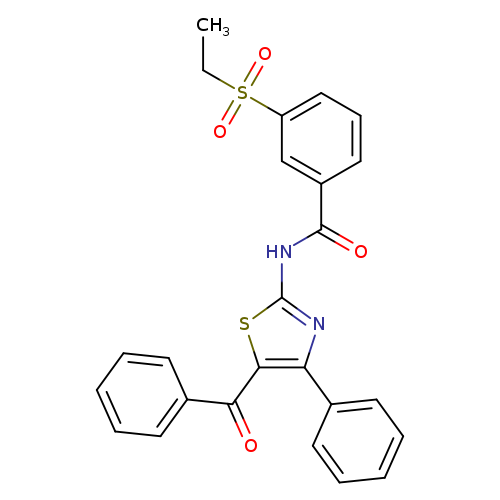 N-(5-benzoyl-4-phenyl-1,3-thiazol-2-yl)-3-(ethanesulfonyl)benzamide