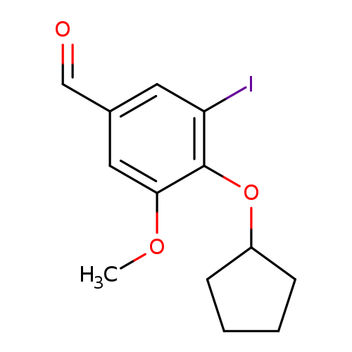 4-(cyclopentyloxy)-3-iodo-5-methoxybenzaldehyde