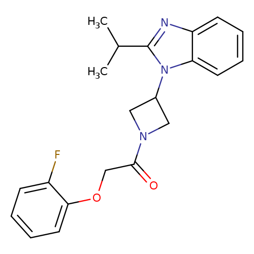 2-(2-fluorophenoxy)-1-{3-[2-(propan-2-yl)-1H-1,3-benzodiazol-1-yl]azetidin-1-yl}ethan-1-one