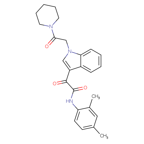 N-(2,4-dimethylphenyl)-2-oxo-2-{1-[2-oxo-2-(piperidin-1-yl)ethyl]-1H-indol-3-yl}acetamide