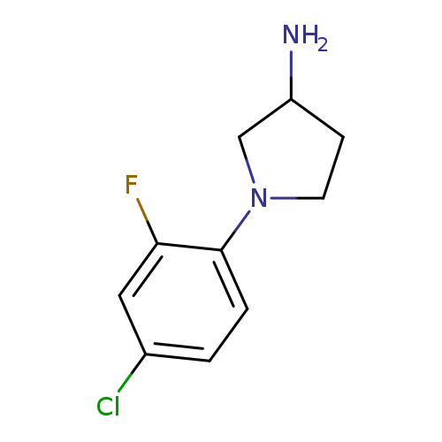 1-(4-chloro-2-fluorophenyl)pyrrolidin-3-amine