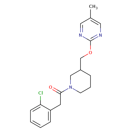 2-(2-chlorophenyl)-1-(3-{[(5-methylpyrimidin-2-yl)oxy]methyl}piperidin-1-yl)ethan-1-one