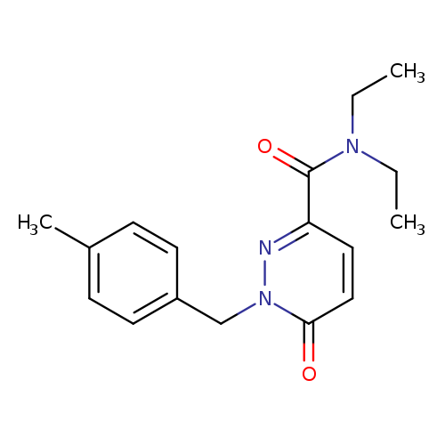 N,N-diethyl-1-[(4-methylphenyl)methyl]-6-oxo-1,6-dihydropyridazine-3-carboxamide