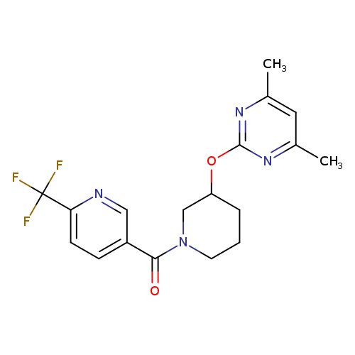 4,6-dimethyl-2-({1-[6-(trifluoromethyl)pyridine-3-carbonyl]piperidin-3-yl}oxy)pyrimidine