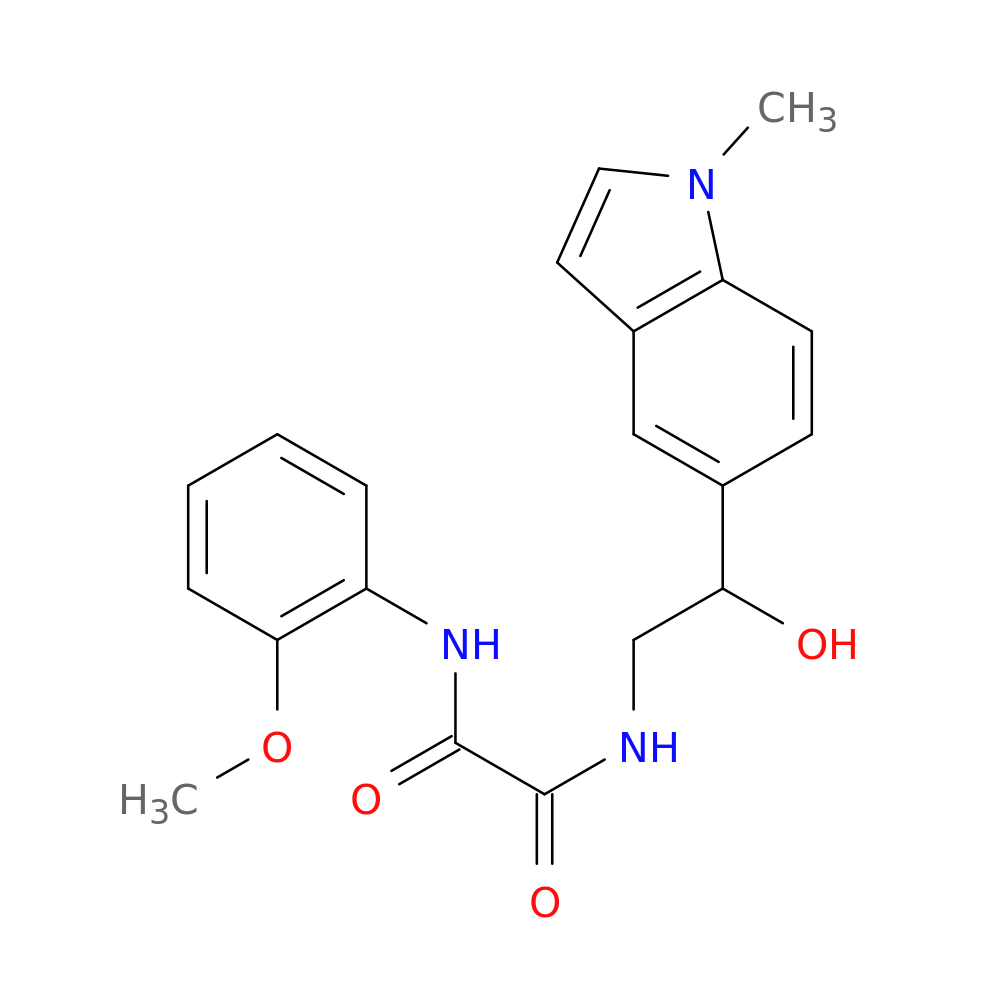 N-[2-hydroxy-2-(1-methyl-1H-indol-5-yl)ethyl]-N'-(2-methoxyphenyl)ethanediamide