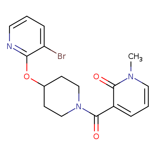 3-{4-[(3-bromopyridin-2-yl)oxy]piperidine-1-carbonyl}-1-methyl-1,2-dihydropyridin-2-one