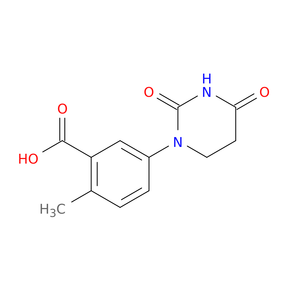 5-(2,4-dioxo-1,3-diazinan-1-yl)-2-methylbenzoic acid