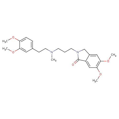 1H-Isoindol-1-one,2-[3-[[2-(3,4-dimethoxyphenyl)ethyl]methylamino]propyl]-2,3-dihydro-5,6-dimethoxy-