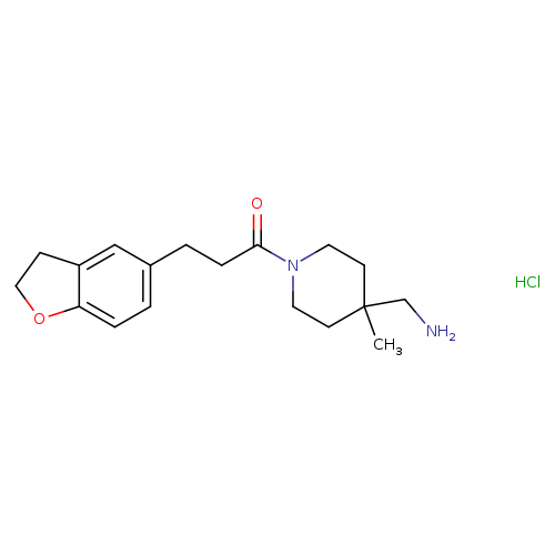 1-[4-(aminomethyl)-4-methylpiperidin-1-yl]-3-(2,3-dihydro-1-benzofuran-5-yl)propan-1-one hydrochloride