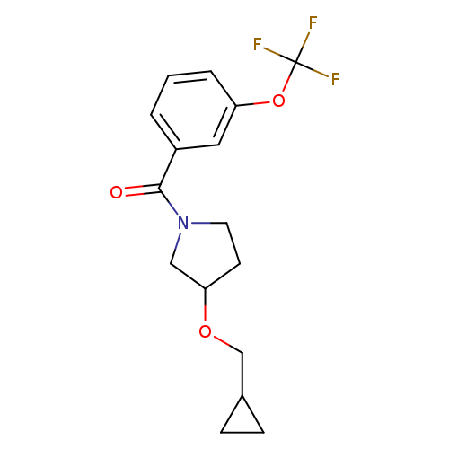 3-(cyclopropylmethoxy)-1-[3-(trifluoromethoxy)benzoyl]pyrrolidine